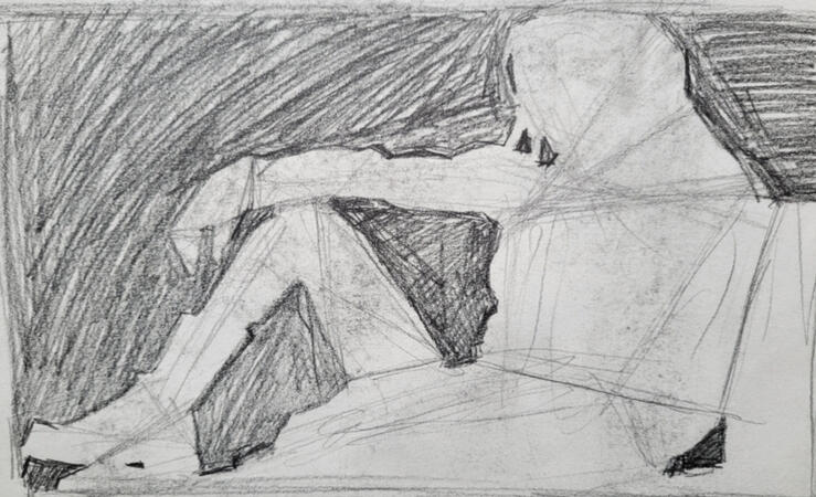 Positive and Negative Spaces Graphite ~ 2024