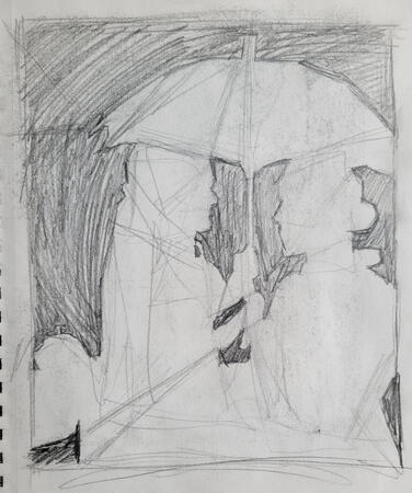 Positive and Negative Spaces Graphite ~ 2024