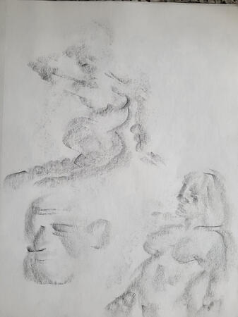 "Feeling the forms" Sketches Graphite ~ 2024