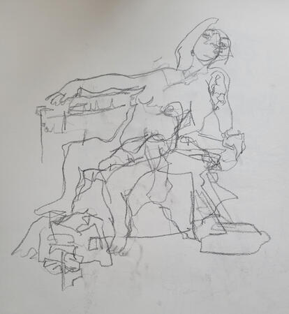 Blind Contour Graphite ~ 2024