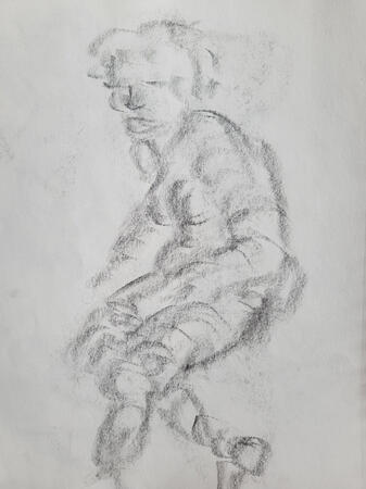 "Feeling the forms" Sketches Graphite ~ 2024