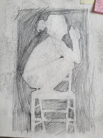Positive and Negative Spaces Graphite ~ 2024