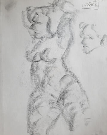 &quot;Feeling the forms&quot; Sketches Graphite ~ 2024